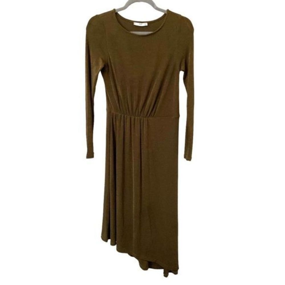 MANGO Asymmetrical Long Sleeved Dress‎